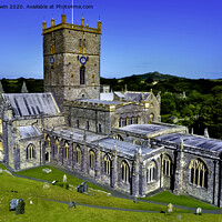 Buy canvas prints of The beautiful St Davids Cathedral by Frank Irwin