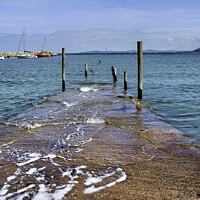 Buy canvas prints of Vanishing pier at Rhos-on-Sea, North Wales by Frank Irwin