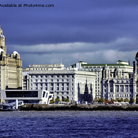 Buy canvas prints of Liverpool's Iconic Three Graces by Frank Irwin