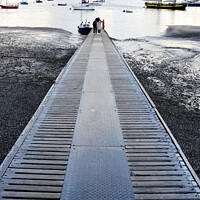 Buy canvas prints of Slipway in Conway Harbour, North Wales, UK by Frank Irwin