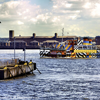 Buy canvas prints of MV Snowdrop, Liverpool's own Dazzle ship by Frank Irwin