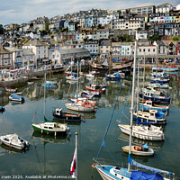 Buy canvas prints of Brixham Harbour by Frank Irwin