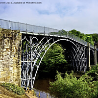 Buy canvas prints of The Iron Bridge by Frank Irwin