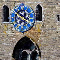 Buy canvas prints of St Davids cathedral clock by Frank Irwin
