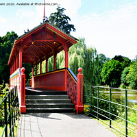 Buy canvas prints of Birkenhead Park's Iconic Swiss Bridge by Frank Irwin
