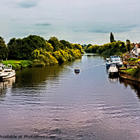 Buy canvas prints of Looking down the River Severn at Upton-on-Severn by Frank Irwin