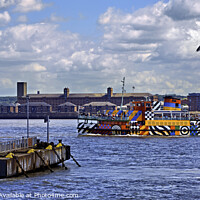 Buy canvas prints of MV Snowdrop, Liverpool's own Dazzle ship by Frank Irwin