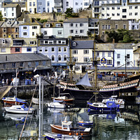 Buy canvas prints of Golden Hind in Brixham Harbour by Frank Irwin