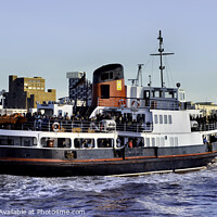 Buy canvas prints of Mersey Ferryboat Royal Daffodil on The River Mersey by Frank Irwin