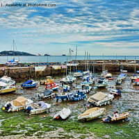 Buy canvas prints of Tide out in Paignton Harbour by Frank Irwin