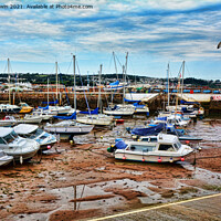 Buy canvas prints of Tide out by harbour entrance by Frank Irwin