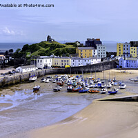 Buy canvas prints of The imposing Tenby Harbour by Frank Irwin