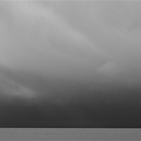 Buy canvas prints of Clevedon Pier before the storm by Roger Byng