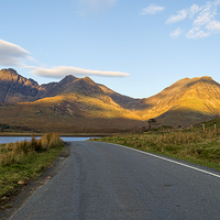 Buy canvas prints of Road to the Cuillins by Roger Byng