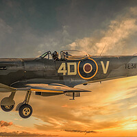Buy canvas prints of Merlin Sunset Song by Gareth Burge Photography