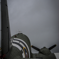 Buy canvas prints of C-47 Dakota in the rain by Gareth Burge Photography