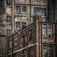 Buy canvas prints of Urban dereliction, Glasgow by Gareth Burge Photography