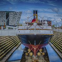 Buy canvas prints of White Star S.S. Nomadic, Belfast by Gareth Burge Photography