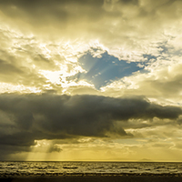 Buy canvas prints of Golden Hour Approaches, Prestwick by Gareth Burge Photography