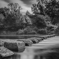 Buy canvas prints of Stepping Stones by Gareth Burge Photography