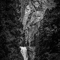 Buy canvas prints of Vernal Falls below Liberty Cap by Gareth Burge Photography