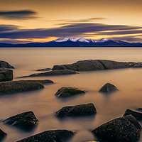 Buy canvas prints of After The Sun, Portencross by Gareth Burge Photography