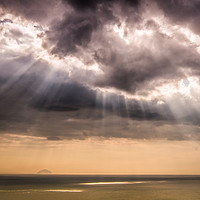 Buy canvas prints of Ailsa Rays by Gareth Burge Photography