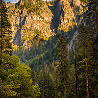 Buy canvas prints of Sunlit Cathedral Spires, Yosemite by Gareth Burge Photography