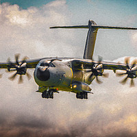 Buy canvas prints of Painted Airbus Atlas by Gareth Burge Photography