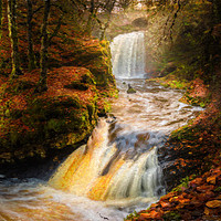 Buy canvas prints of Falls in the Fall by Gareth Burge Photography