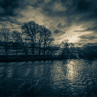 Buy canvas prints of Moonlit River by Gareth Burge Photography