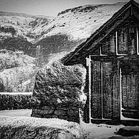 Buy canvas prints of Cold Cabin by Gareth Burge Photography