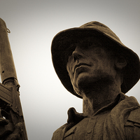 Buy canvas prints of Soldier Memorial by Simon Owler