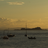 Buy canvas prints of  North Berwick Sunset by Sue Dudley