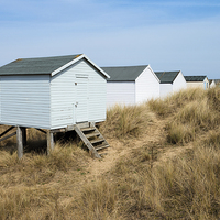 Buy canvas prints of Hunstanton Beach Huts by Martin Parratt