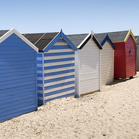 Buy canvas prints of  Southwold Beach Huts by Martin Parratt
