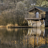 Buy canvas prints of  Ullswater Boathouse, Lake District, Cumbria by Martin Parratt