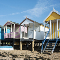 Buy canvas prints of  Southend Beach Huts by Martin Parratt
