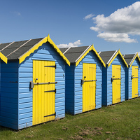 Buy canvas prints of Bognor Regis Beach Huts by Martin Parratt
