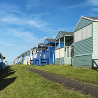 Buy canvas prints of Whitstable (Tankerton) Beach Huts by Martin Parratt