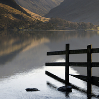 Buy canvas prints of  Reflection on Buttermere by Martin Parratt