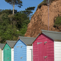 Buy canvas prints of Seaton Beach Huts by Martin Parratt