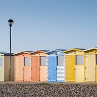 Buy canvas prints of Seaford Beach Huts by Martin Parratt