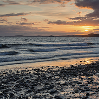 Buy canvas prints of Sunset at Newgale by Martin Parratt