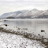Buy canvas prints of Derwent Water, Lake District, in Winter by Martin Parratt