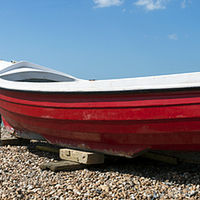 Buy canvas prints of Boat on Beach by Martin Parratt