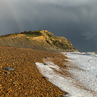 Buy canvas prints of Stormy Weather at Seatown, Dorset by Martin Parratt
