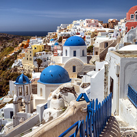 Buy canvas prints of Oia, Santorini by Martin Parratt