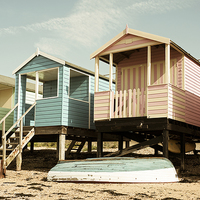 Buy canvas prints of Southend Beach Huts by Martin Parratt