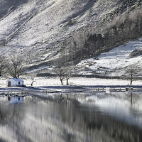 Buy canvas prints of Butteremere in Winter by Martin Parratt